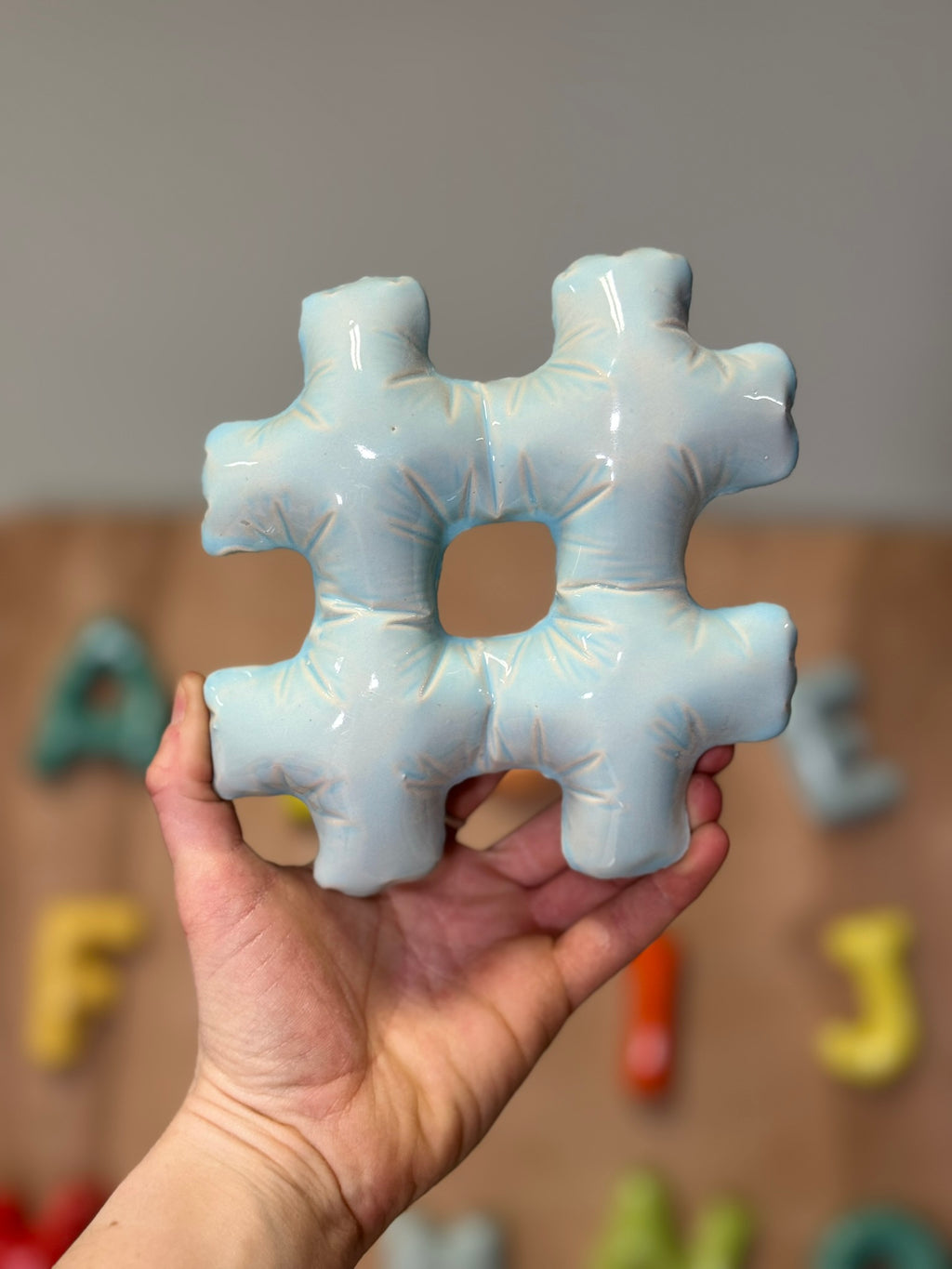 Ceramic Balloon Letter D