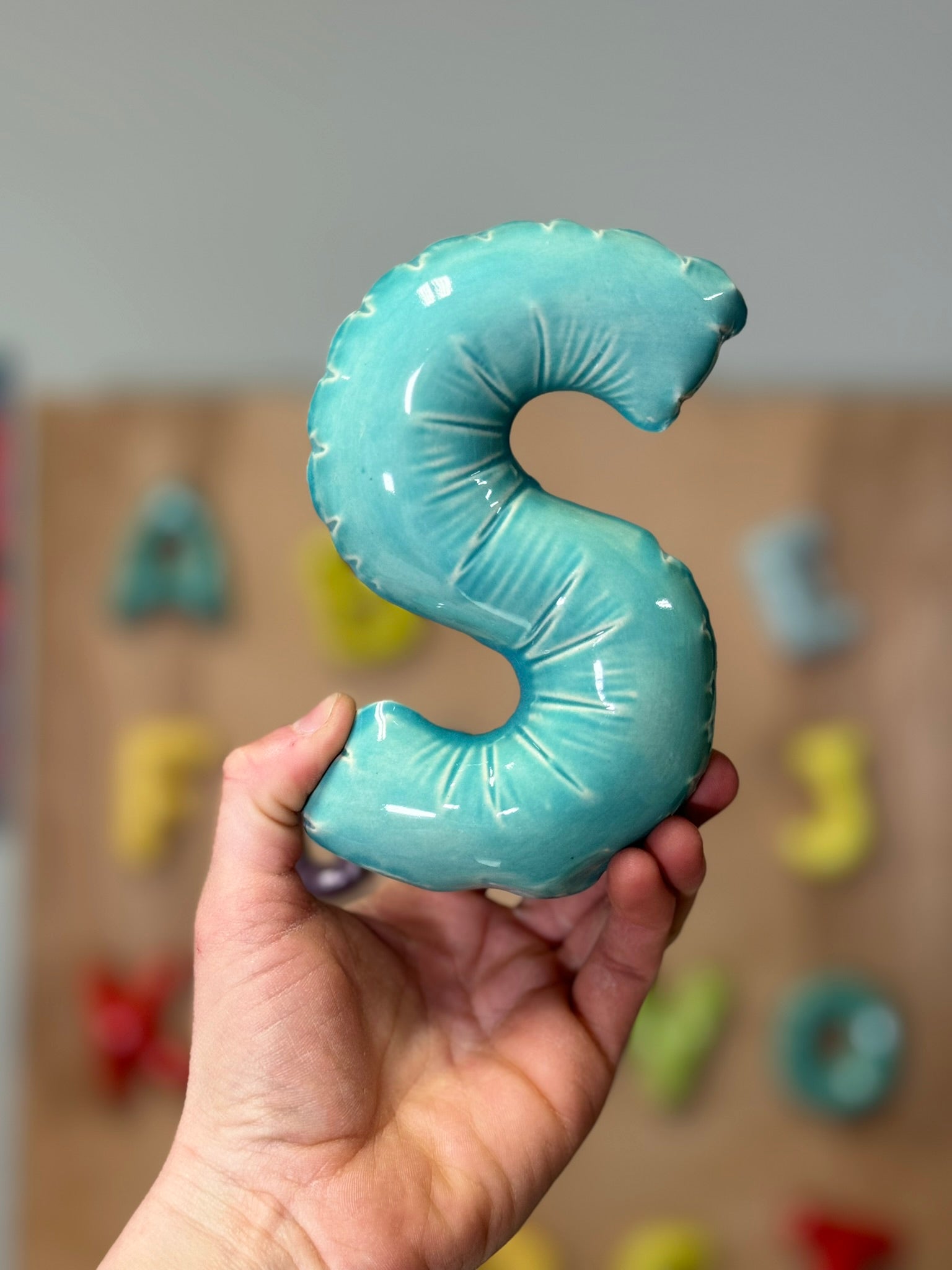 Ceramic Balloon Letter D